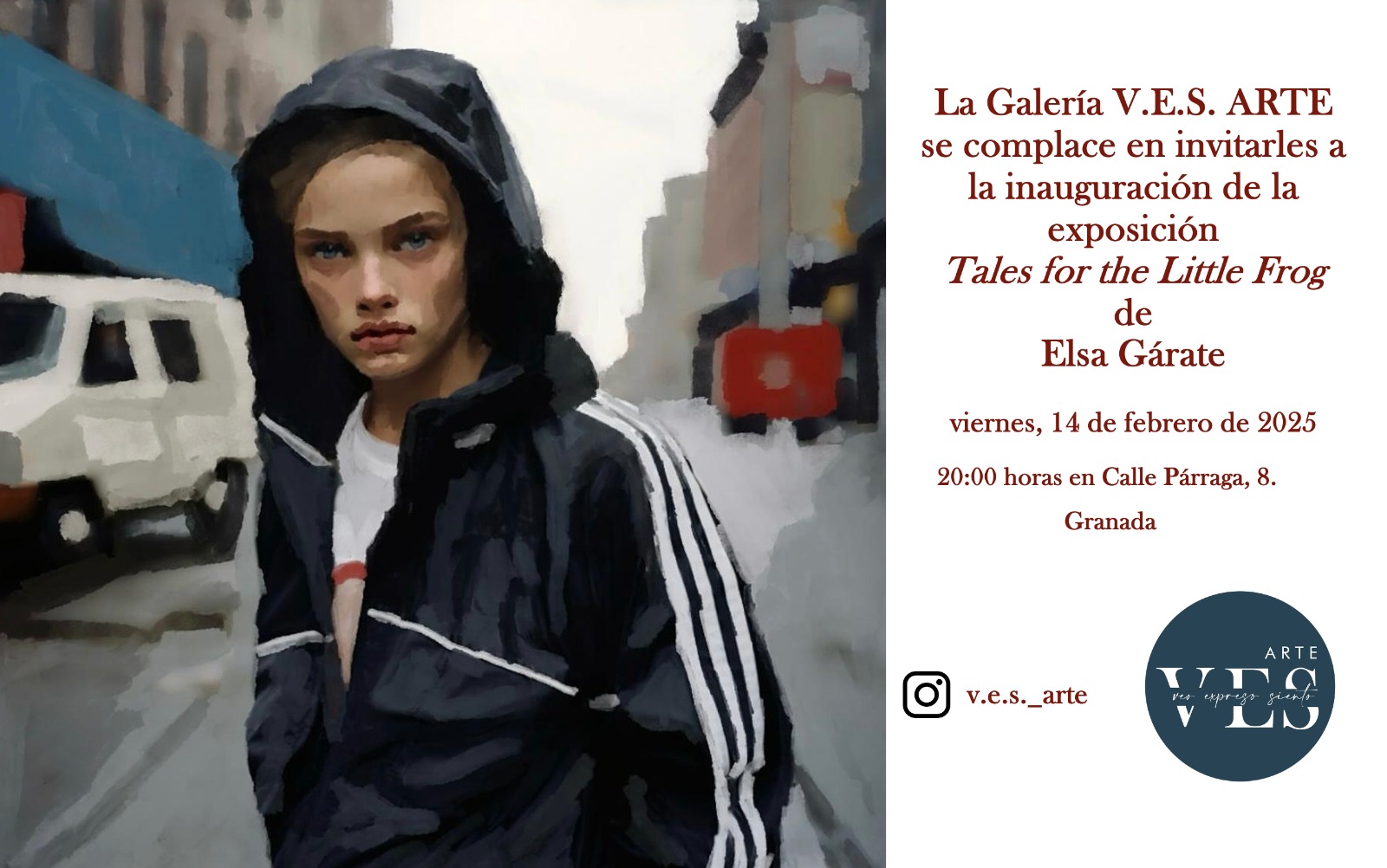 Invitación Tales for the Little Frog de Elsa Gárate